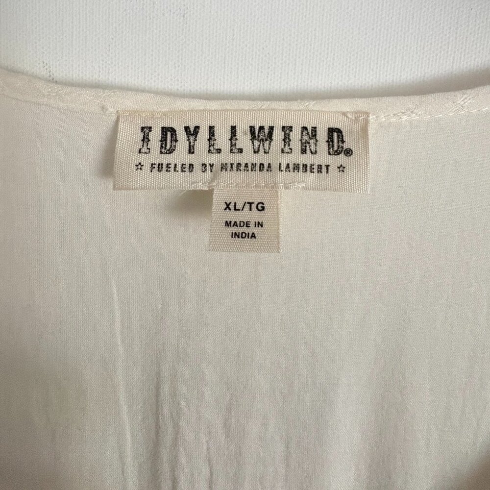 Idyllwind Cream Boho Embroidered Peasant Dress - Picture 4 of 7